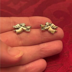 Retired James Avery Angel Earrings